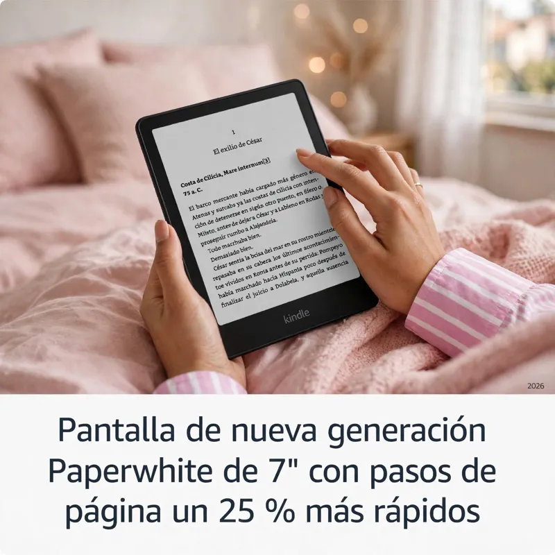 Persona leyendo un Kindle Paperwhite