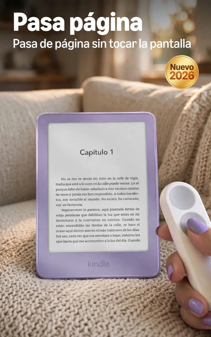 Kindle con control remoto para pasar página